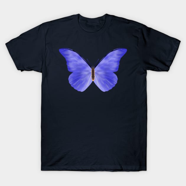 Blue Butterfly T-Shirt by RachelZizmann